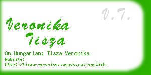 veronika tisza business card